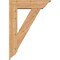Ekena Millwork Traditional Traditional Smooth Bracket w/ Offset Brace, Western Red Cedar, 7 1/2"W x 28"D x 40"H BKT0806X28X40TRA01SWR - alternate 4